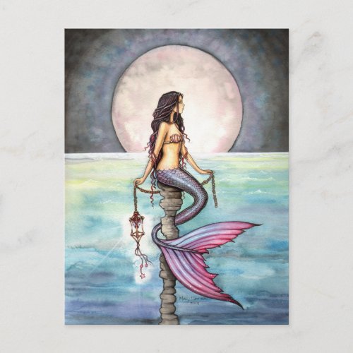 Enchanted Sea Mermaid Fantasy Art Postcard