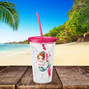 Enchanted Seas Custom Mermaid Acrylic Tumbler