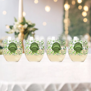 Enchanted Seashell Stemless Wine Glass