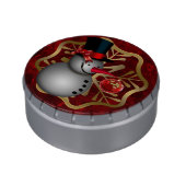 Enchanted Snowman Jelly Belly Tin (Side)