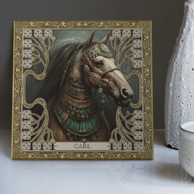 Enchanted Spirit Horse Personalized Ceramic Tile (Creator Uploaded)