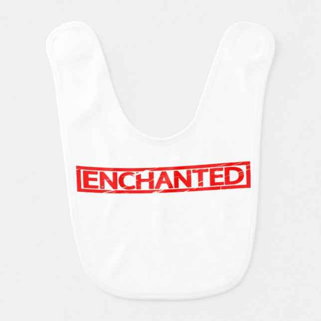 Enchanted Stamp Baby Bib (Front)