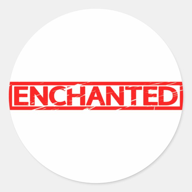 Enchanted Stamp Classic Round Sticker (Front)