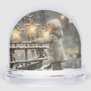 Enchanted Starry Night Child's Christmas Snow Globe