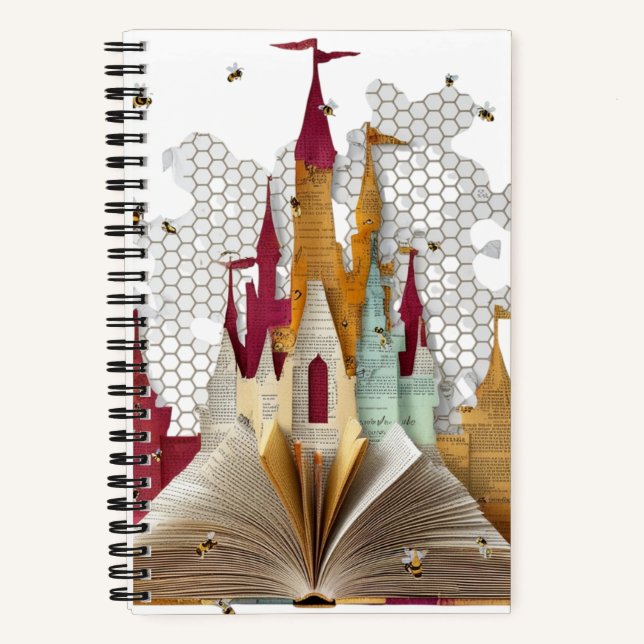 Enchanted Storybook Castle Spiral Notebook (Front)