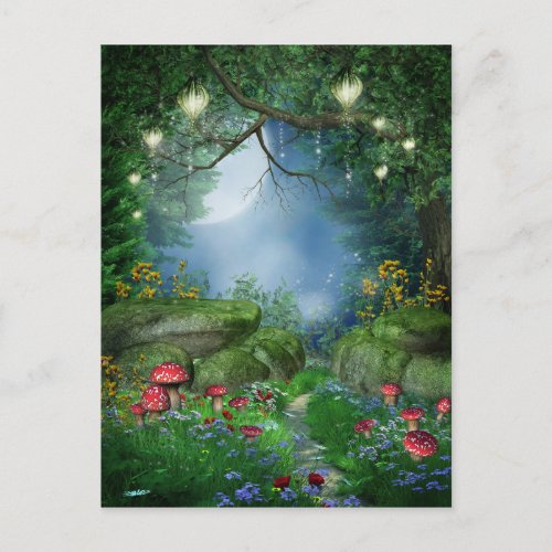 Enchanted Summer Night Postcard