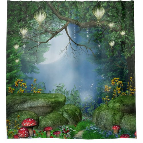 Enchanted Summer Night Shower Curtain