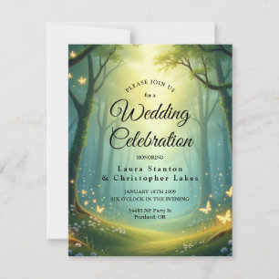 Enchanted Sunlit Glimmer Grove Invitation