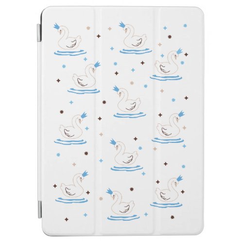 Enchanted Swan Lake Fairy Tale Crowned Swan iPad Air Cover