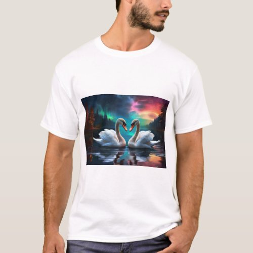 Enchanted Swan Serenade Tee T_Shirt