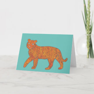 Enchanted Tiger Greetings Card