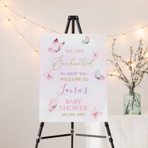 Enchanted to meet you Baby Shower Welcome Sign 