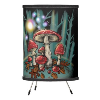 Enchanted Toadstools Tripod Lamp by Shadowind_ErinCooper at Zazzle