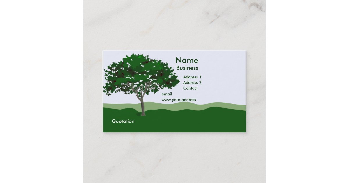 Enchanted Tree Business Card Template | Zazzle