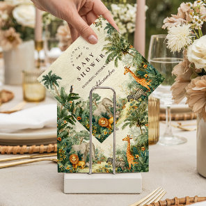 Enchanted Tropical Safari Baby Shower Napkins