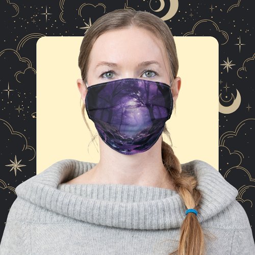 Enchanted Twilight Forest A Mystical Journey Adult Cloth Face Mask
