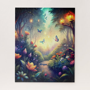 Enchanted Twilight Garden - Magical Forest Gift Jigsaw Puzzle