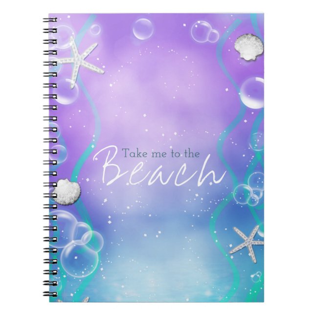 Enchanted Under the Sea Custom Magical Fantasy Notebook (Front)