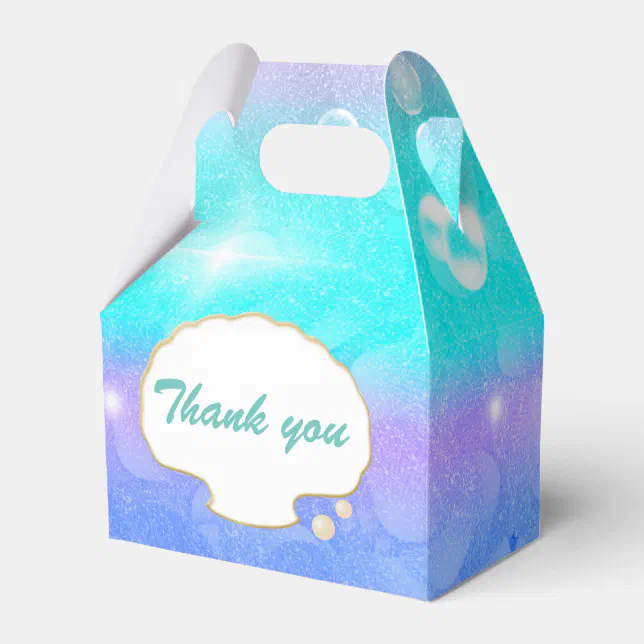 Enchanted Under the Sea Mermaid Party Favor Boxes | Zazzle