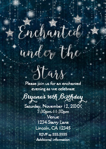 under the stars wedding invitations zazzle