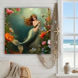 Enchanted Underwater Ocean Garden Mermaid Acrylic Print