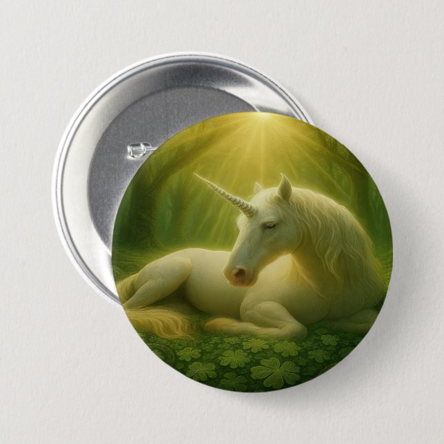 Enchanted Unicorn Button (Front & Back)