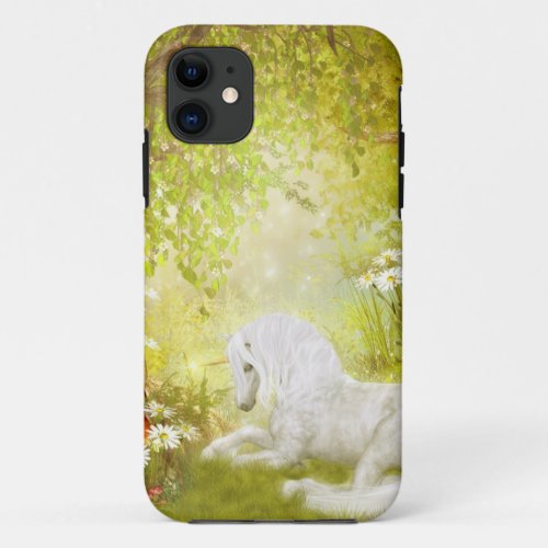 Enchanted Unicorn Forest Magical Kingdom Fantasy iPhone 11 Case