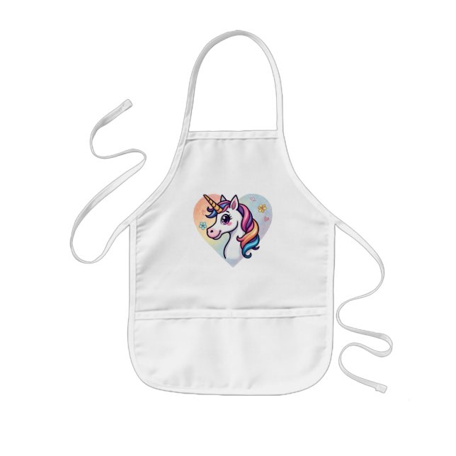 Enchanted Unicorn  Kids' Apron (Front)