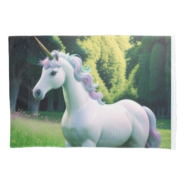 Enchanted Unicorn Pillow Case (Front)
