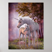 Enchanted Unicorns Poster