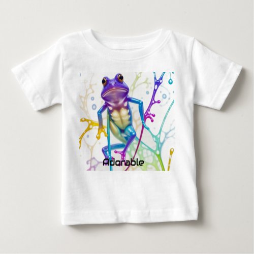Enchanted Vibrant Dancing Frog Baby T_Shirt