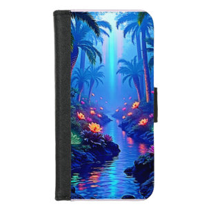 Enchanted Vibrant River Forest Dream iPhone 8/7 Wallet Case