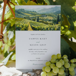 Enchanted Vineyard Napa Valley Wedding Invitation