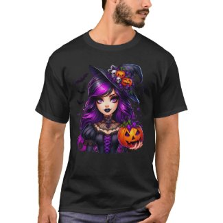 Enchanted Vintage Witch Girls T-Shirt