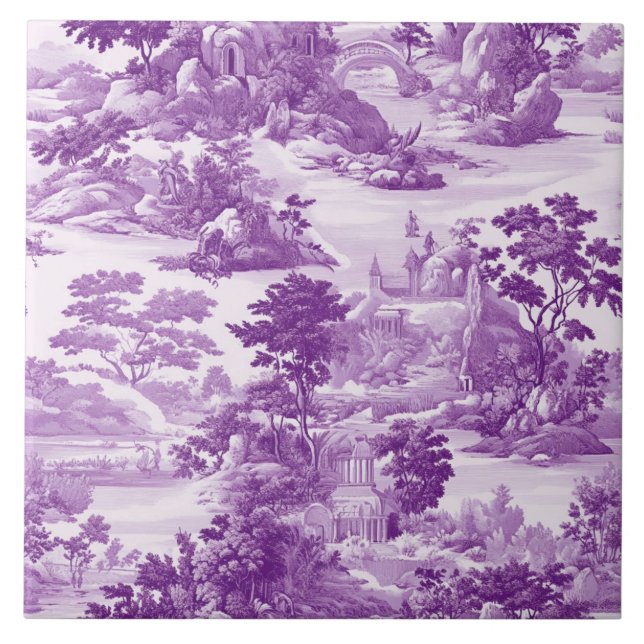 Enchanted Violet Valley Collection Ceramic Tile (Front)