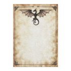 Enchanted Wedding Invitation Dragon Medieval Vinta