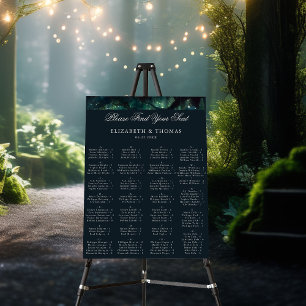Enchanted Wedding Reception Alphabetical Seating Foam Board