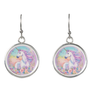 "Enchanted Whimsy: Unicorn Earrings" Earrings