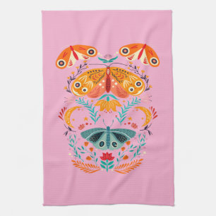 Enchanted Wings Magical Moth Butterfly Kitchen Towel