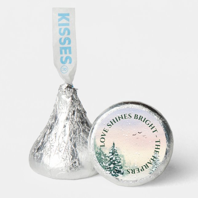 Enchanted Winter Forest Personalized Hershey®'s Kisses® (Front)