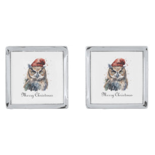 Enchanted Winter Owl, custom Cufflinks