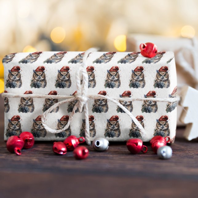 Enchanted Winter Owl Wrapping Paper (Creator Uploaded)