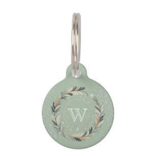 Enchanted Winter Wreath Pet ID Tag