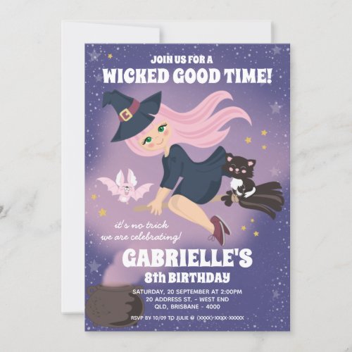 Enchanted Witch Party Invitation