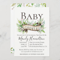 Enchanted Woodland Baby Shower Invitation