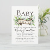 Enchanted Woodland Baby Shower Invitation (Standing Front)