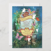 Enchanted Woodland Fairy Forest Party Invitation (Back)