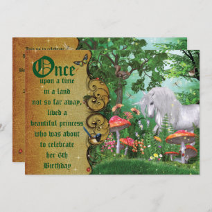 Enchanted Woodland Fairy Forest Party Invitation