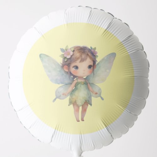 Enchanted Woodland Fairy: pastel green Sprite Balloon
