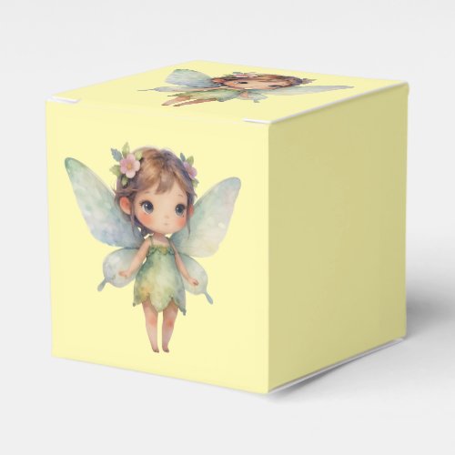 Enchanted Woodland Fairy: pastel green Sprite Favor Boxes